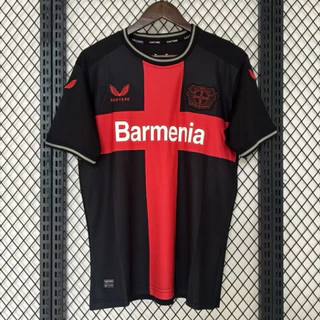 23-24 Leverkusen black home Camiseta de Futebol