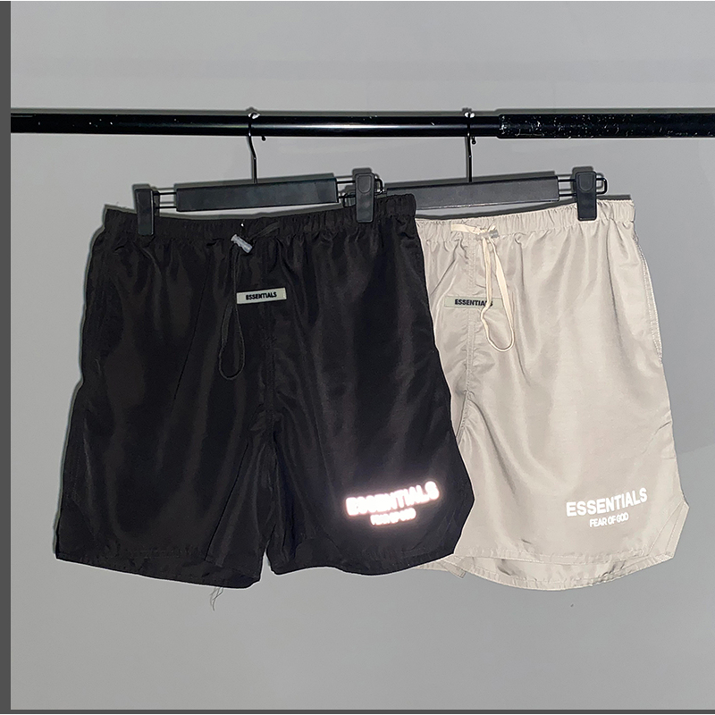 High Street Essentials Linha Dupla Linha de Essenciais Carta Reflexiva Calções de Nylon