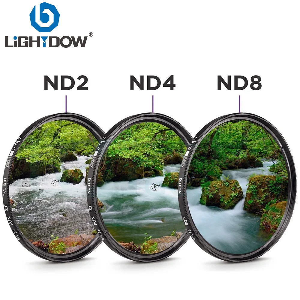 Lightdow ND2 + ND4 + ND8 Kit De Filtro 3 Em 1 ND Conjunto De Densidade ...