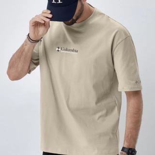 Estoque Pronto 100 % Algodão Camiseta De Manga Curta Estampada Solta Homens Top Mulheres Mesmo Estilo