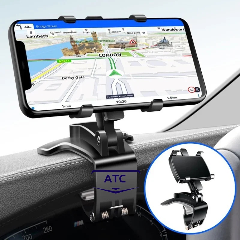 Suporte De Telefone Autoche Dashboard Para Carro 360o De Montagem De Espelho Celular Navegação GPS