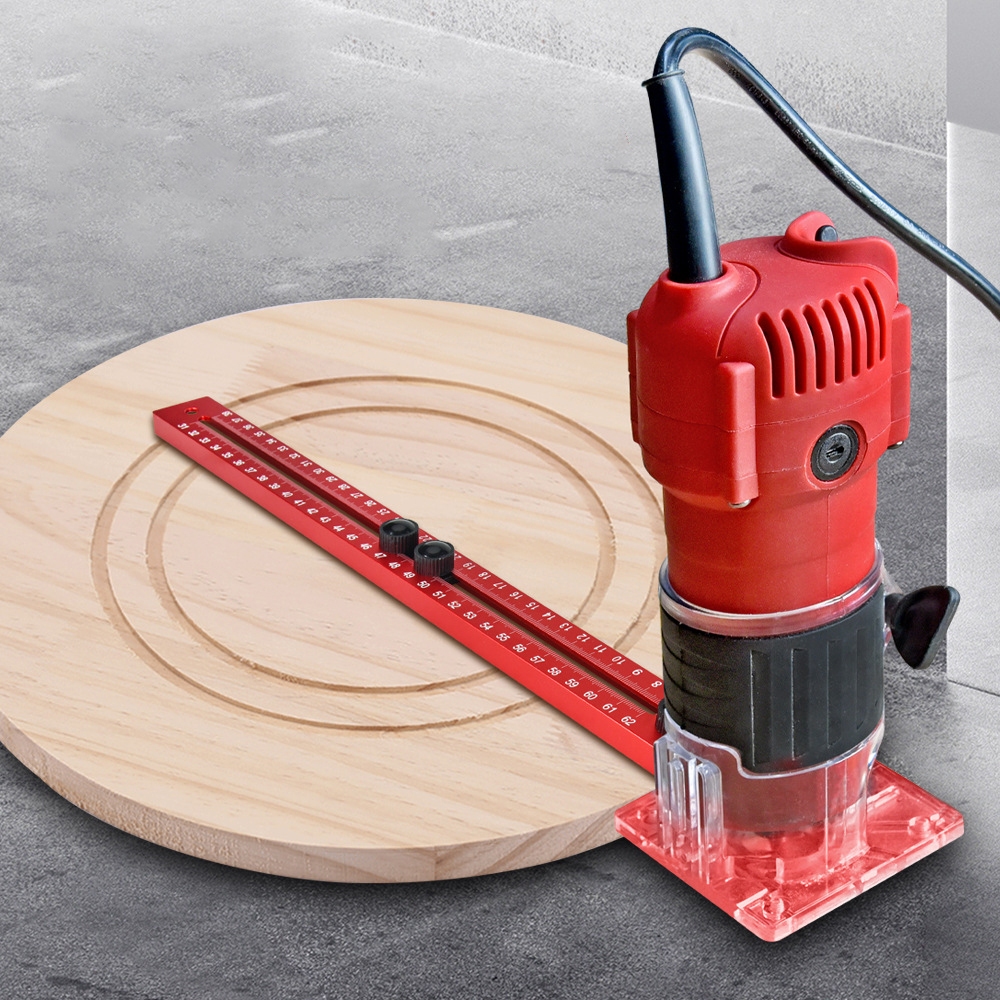 3-in-1 Router-Fräs-Schablone – Aus Aluminiumlegierung, Einstellbar – Für Präzises Fräsen, Lochen & Bohren Bei Schrankinstallationen