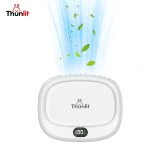 Thunlit Ventilador Portátil Pequeno Para Exterior Com Pescoço Pendurado Sem Lâmina Cintura Mini USB De Mesa