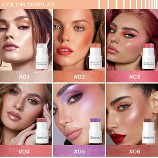 Blush Menina Rebeliosa 6 Cores stick Superior Cor Brilhante Cremoso Monocromático Multi-De Longa Duração À Prova D
