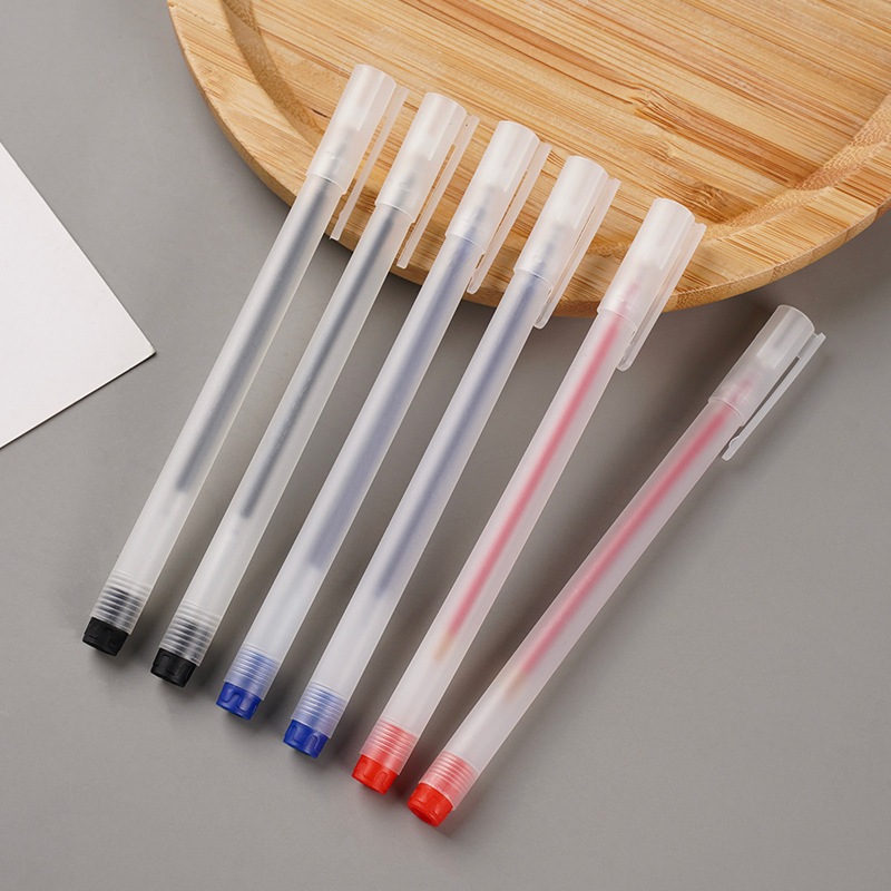 Caneta Gel Transparente Simples Material de Papelaria para Estudantes WJ222