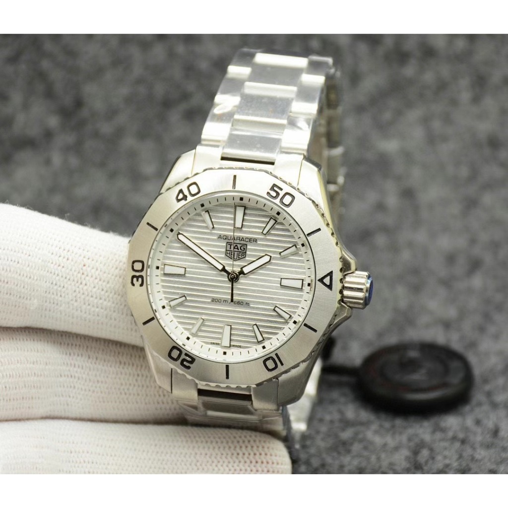 Relógio De Homem De Aço Inoxidável 904L À Prova D'água De Marca De Luxo De Alta Qualidade Para O Dia De Moda Empresarial Data Prata