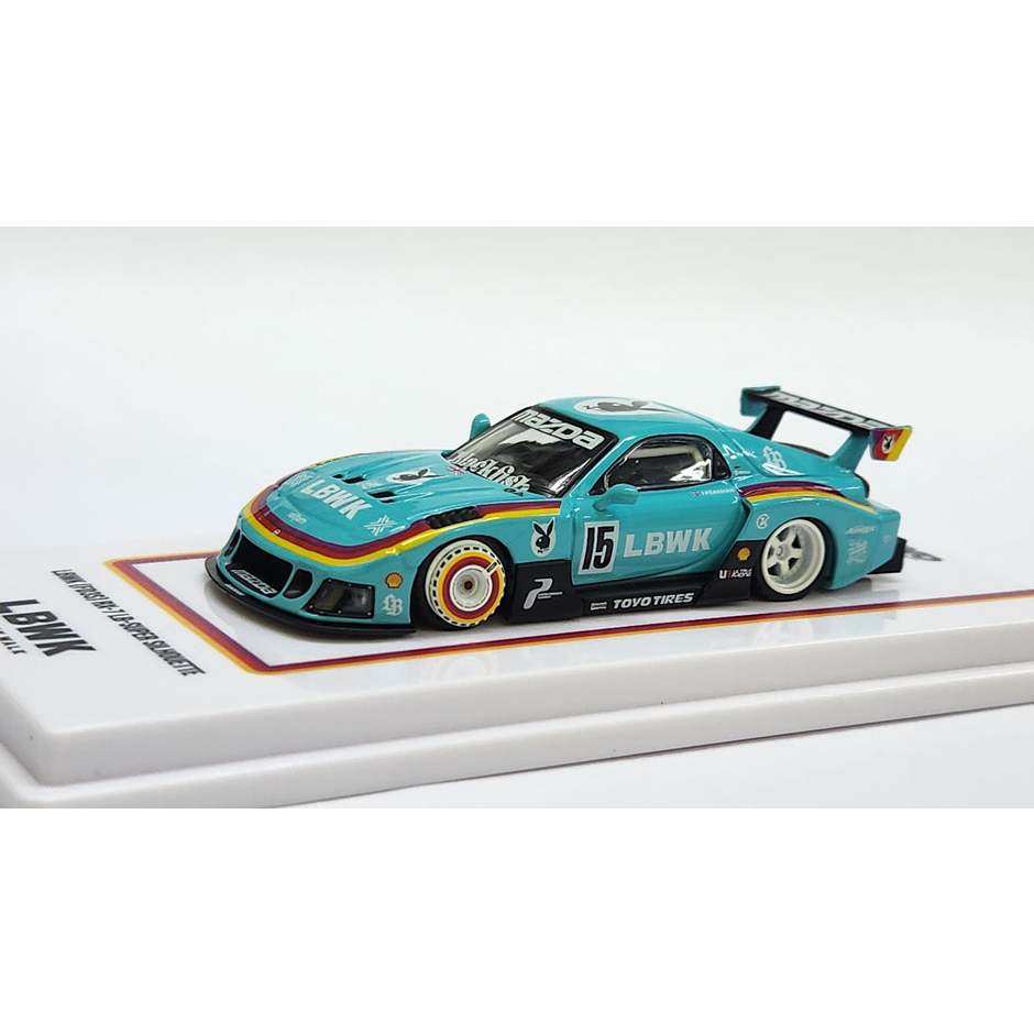 Sem Elástico) 1 : 64 Inno64 Mazda RX-7 FD3S LB-Super