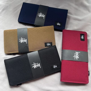 Carteira De Homens Stussy Longa Estudante Aniversário Dia Dos Namorados Preta De Feriado
