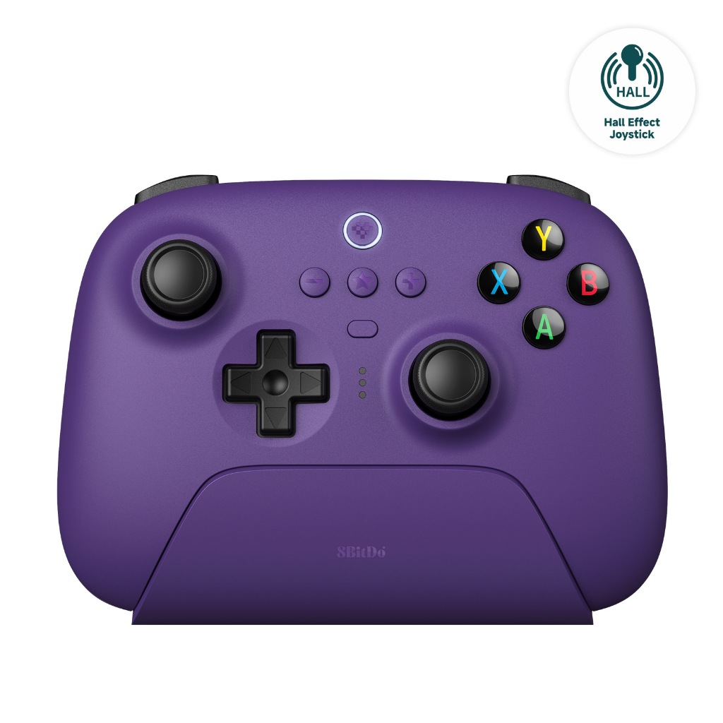 8BitDo Ultimate Wireless 2.4G Controlador De Jogos Com Dock De Carregamento , Hall Joystick Gamepad Para PC , Windows 10 , 11 , Steam , Android