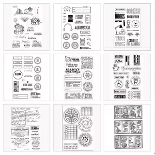 Novo Álbum/monthes/coffee Silicone Clear Seal Stamp DIY Scrapbooking De Fotos Em Relevo