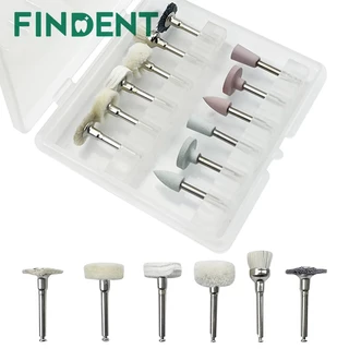 12PCS/Box Kit De Polimento Composto RA 2,35mm Polidor Para De Dentes Naturais De Porcelana Baixa Velocidade