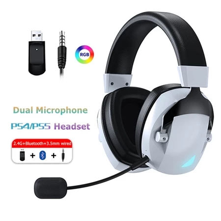 Fones de ouvido sem fio bluetooth gaming headset com microfone 3.5mm pc gamer cancelamento de ruído de alta qualidade pa