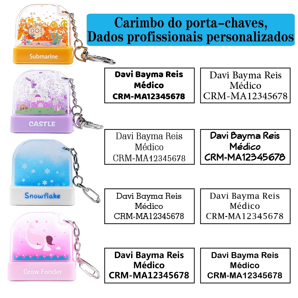 Carimbo Do Chaveiro , Personalização Personalizada De Dados Profissionais Enfermeira Médica