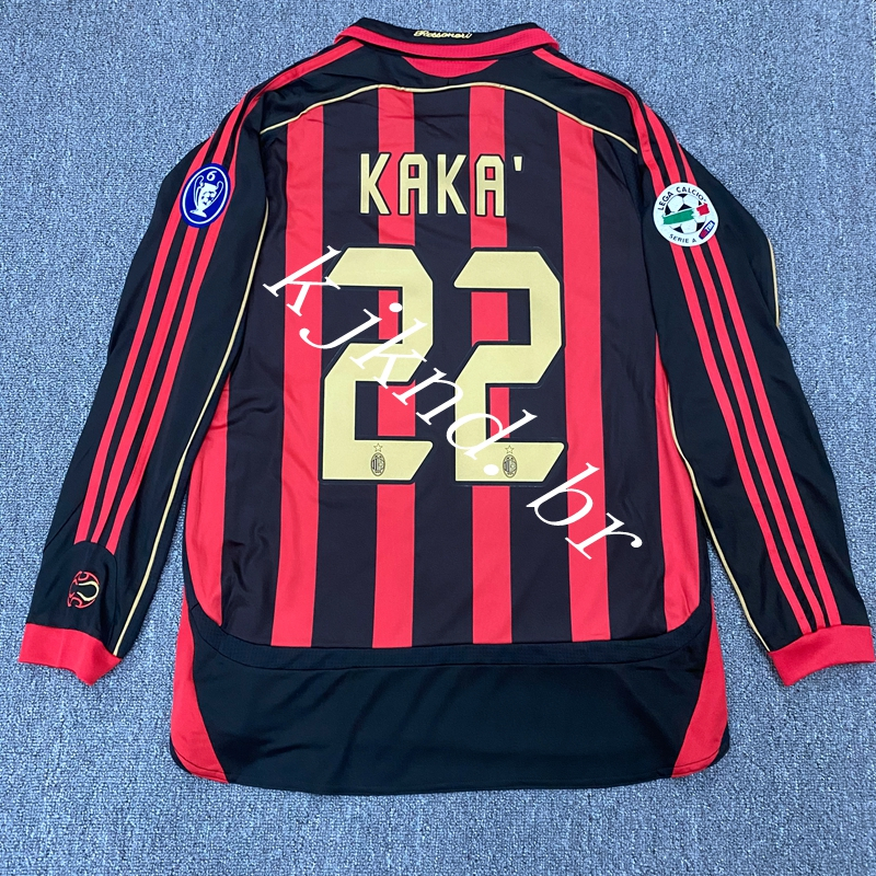 MALDINI 0607AC Camisa De Futebol De Milão INZAGHI