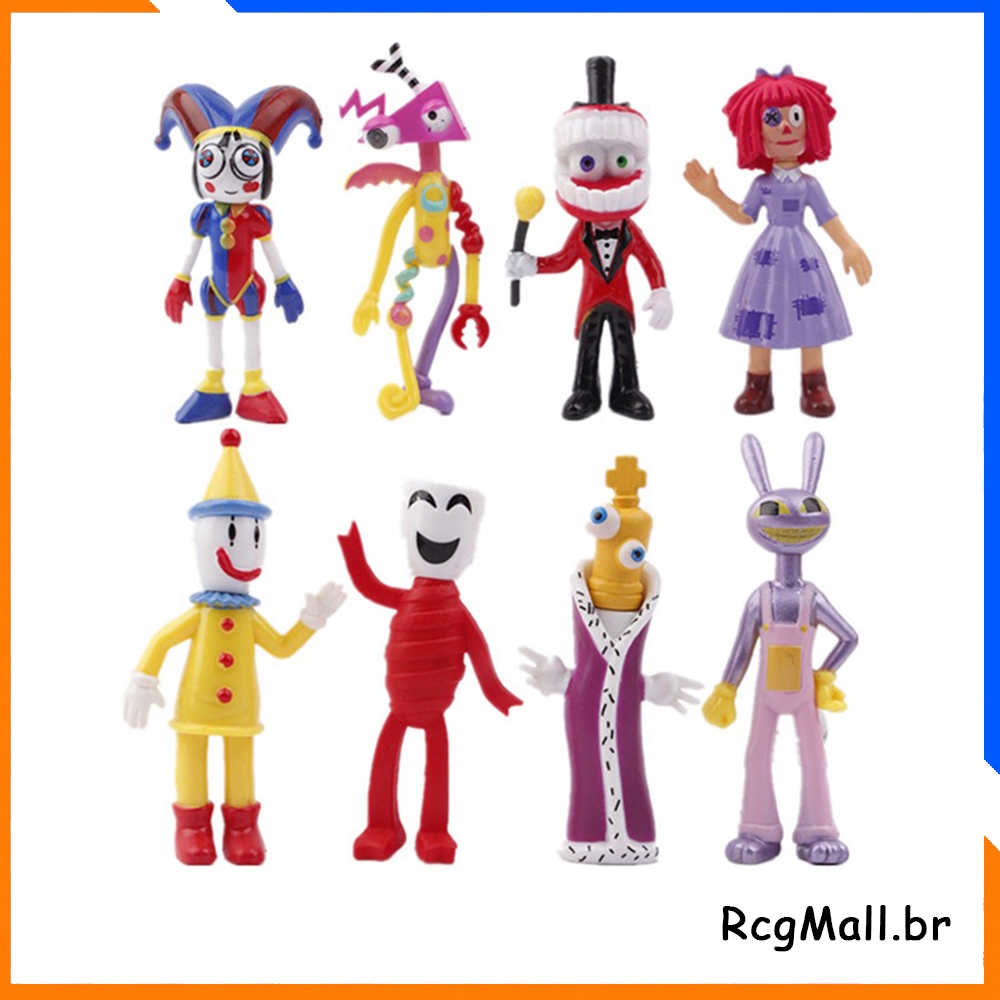 8Pcs/Set O Incrível Circo Ação Anime Digital & Figuras De Brinquedos ...