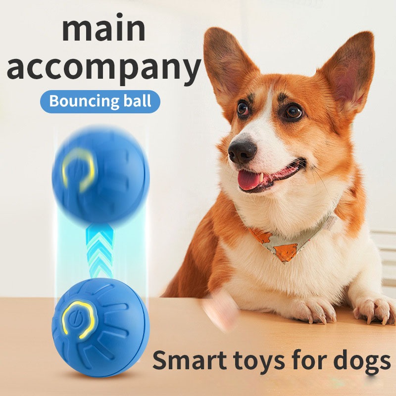 Bola De Salto Eletrônica Interativa Automática De Brinquedo Para Animais De Estimação # A099
