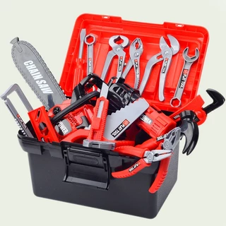 Conjunto De Ferramentas Para Crianças 55 PCS Com Motosserra De Brinquedo Eletrônico Drill , Pretend Play Kids Tool Box Construction Toy , Grande De Colo Meninas De 3 Anos
