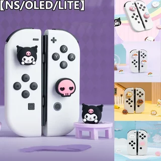 Geekshare Cute Sanrio Kuromi-Tampas De Silicone Com Tema Para Nintendo Switch E OLED