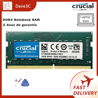Crucial ddr4 Notebook Memória 4gb 8gb 16gb 3200mhz 2666mhz 2400mhz 2133mhz Notebook RAM