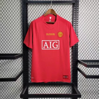 Retro 07-08 Manchester Union Championship Edition Home Football Jersey 1: 1 Competição Treinamento Jersey Sweatshirt