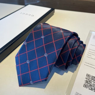NEW_GUCCI Gravata De Luxo Masculina 100 % Seda HW012