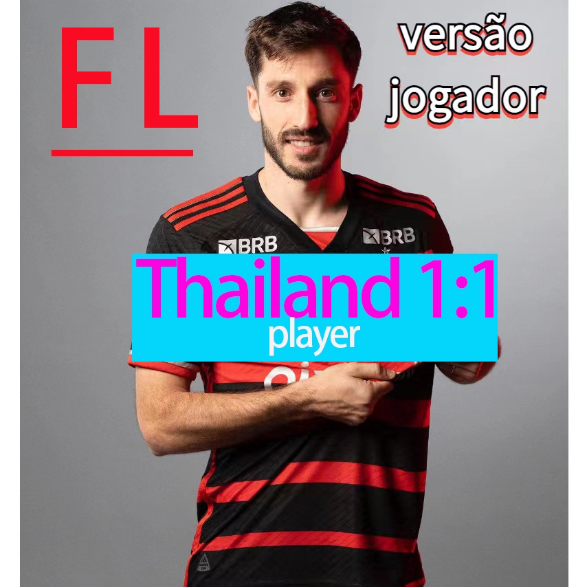 [Versão Jogador] 2024 FL Club home Player Camisa , De Futebol Equipe Casa Flamengo Nova Temporada De Alta Qualidade Personalizável 1 : 1