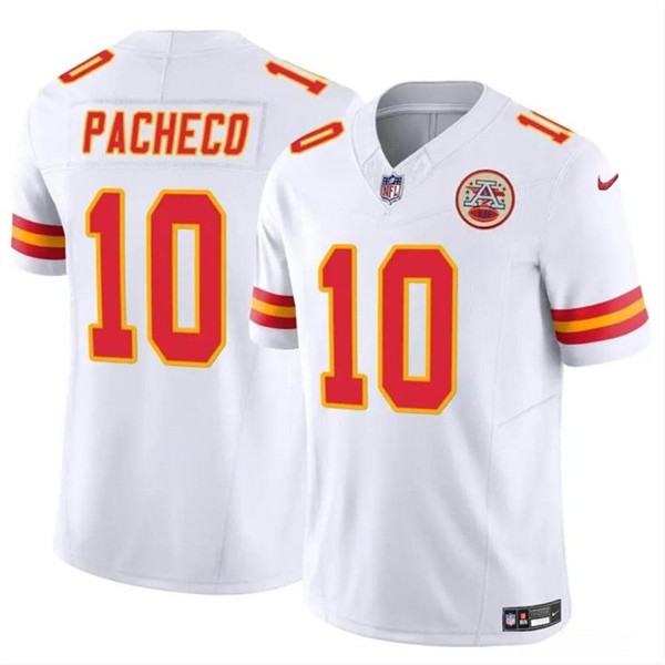 2023-24 Kansas City Chiefs Isiah Pacheco Camisa NFL Limitada Regata De Futebol Americana Jersey