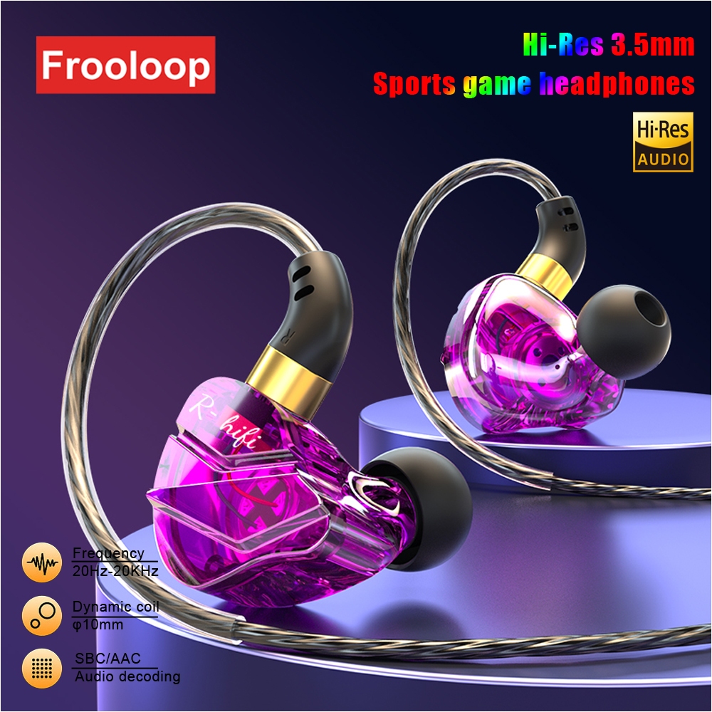 Fone De Ouvido Jack 3.5mm USB Tipo C HiFi In Ear Sport Estéreo