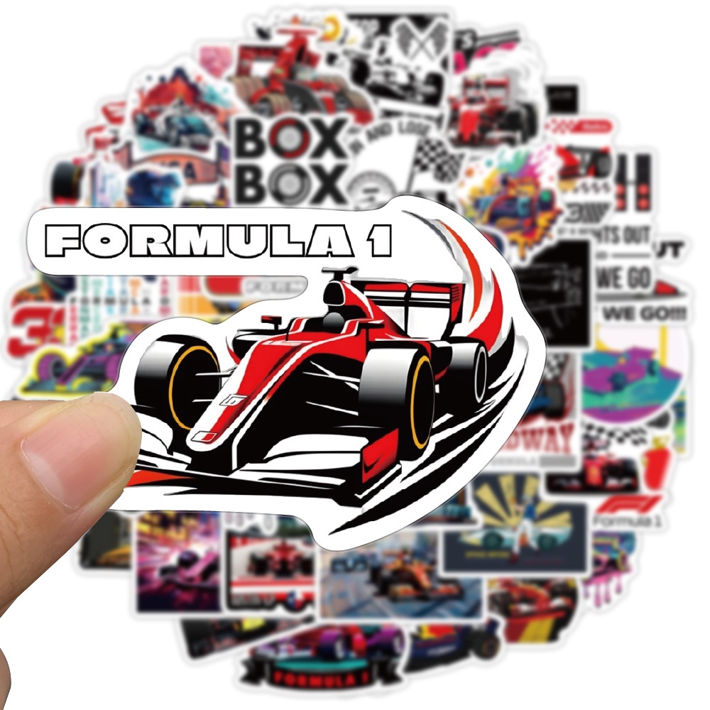 [Adesivos Grandes] 50pcs F1 Fórmula Um Pacote De Para Laptop Scrapbook ...