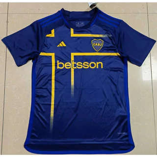 2024 2025 CA Boca Juniors CAVANI Camisas De Futebol 24 25 CARLITOS MARADONA CONMEBOL LIBERTADORES JANSON Camisa Homens
