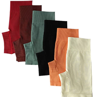 Topsports Yoga Calções roscadosalta cintura Thick Breathable HighWais Hip Sem Costura Calças Esportivas de Corrida