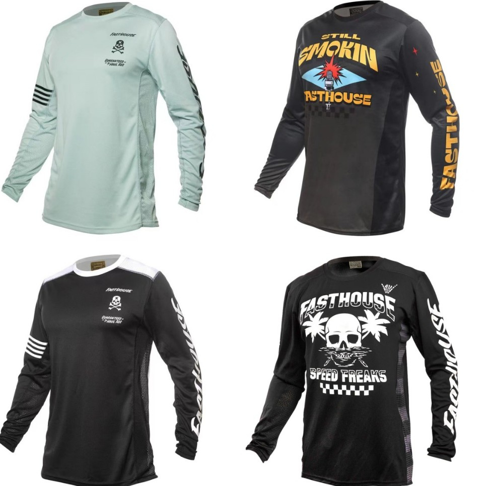 Fasthouse Motociclismo Corrida Jersey Sweatshirt Mountain Bike Competition Jersey Speed Drop Jersey Camiseta Jersey Quick-Drying Jersey Bicicleta Cyc