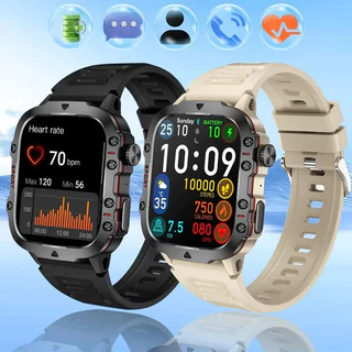 2024 Novo Smartwatch QX11 Homens Esportes Ao Ar Livre monitor De Oxigênio No Sangue À Prova D'água Bluetooth Chamada De Militar