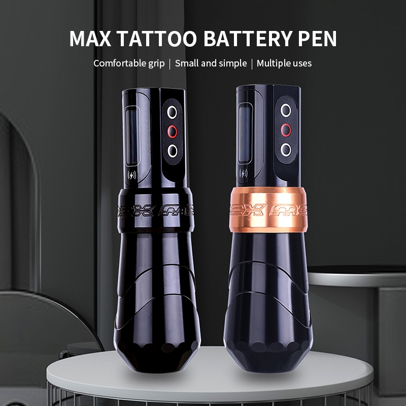 Máquina De Tatuagem Sem Fio Maquiagem Permanente Profissional Caneta Rotativa LCD Display Coreless Motor Tattoo