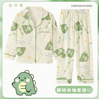 Dinossauro Pijama infantil Meninos Meninas Moda Confortável Roupa de Lounge de duas peças /3-14 anos Conjunto infantil