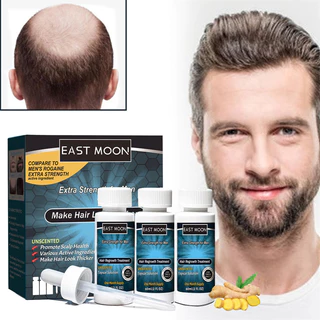 Soro De Crescimento Capilar Extra Forte Para Homens 3pcs/Set Solução Tópica Não Perfumada Torna O Cabelo Mais Grosso