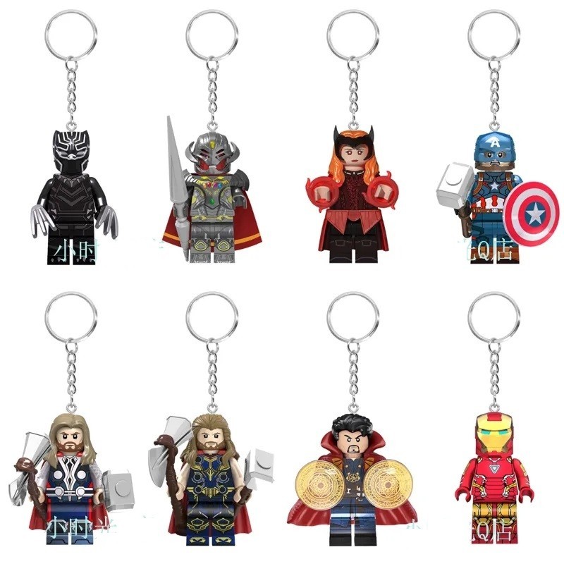 Compatível Com Os Blocos De Construção De Chaveiros TV6201 Marvel Heroes Série Thor E Doctor Strange Montado Bloco minifigure gift