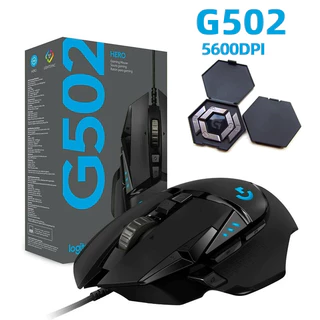 Rato Para Jogos Profissionais Logitech G502 HERO 16000DPI Programação De Com Fio USB Luz De Fundo RGB