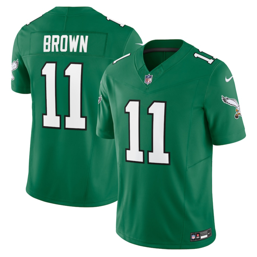 camisa-nfl-philadelphia-eagles-a-j-brown-camseta-limitada-regata-de
