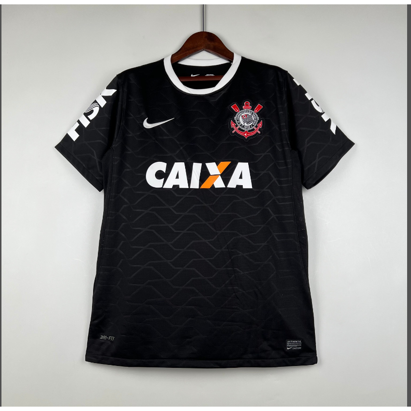 Retro Corinthians 2008 Away Football Camisa De Manga Curta Tailandesa Versão 1 : 1
