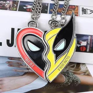 Deadpool Wolverine Melhor Amigo Colar Chaveiro Bracelete Pingente Porta-Chaves