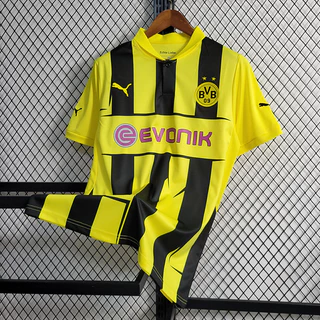 Retro 12-13 Dortmund camisa de futebol em casa tamanho S-XXL camisa de futebol Tailândia versão 1:1 personalizada