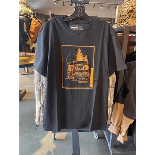 Novo Padrão De Pescoço Redondo De Madeira Para Homens Carta De Imprimir Camiseta Casual De Manga Curta Respirável
