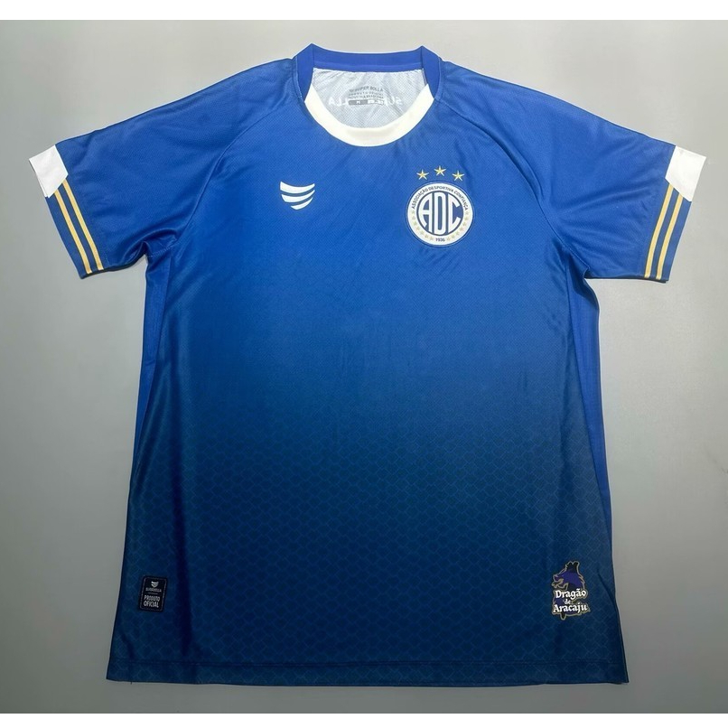 24-25 ad confiança camisa de futebol branco azul