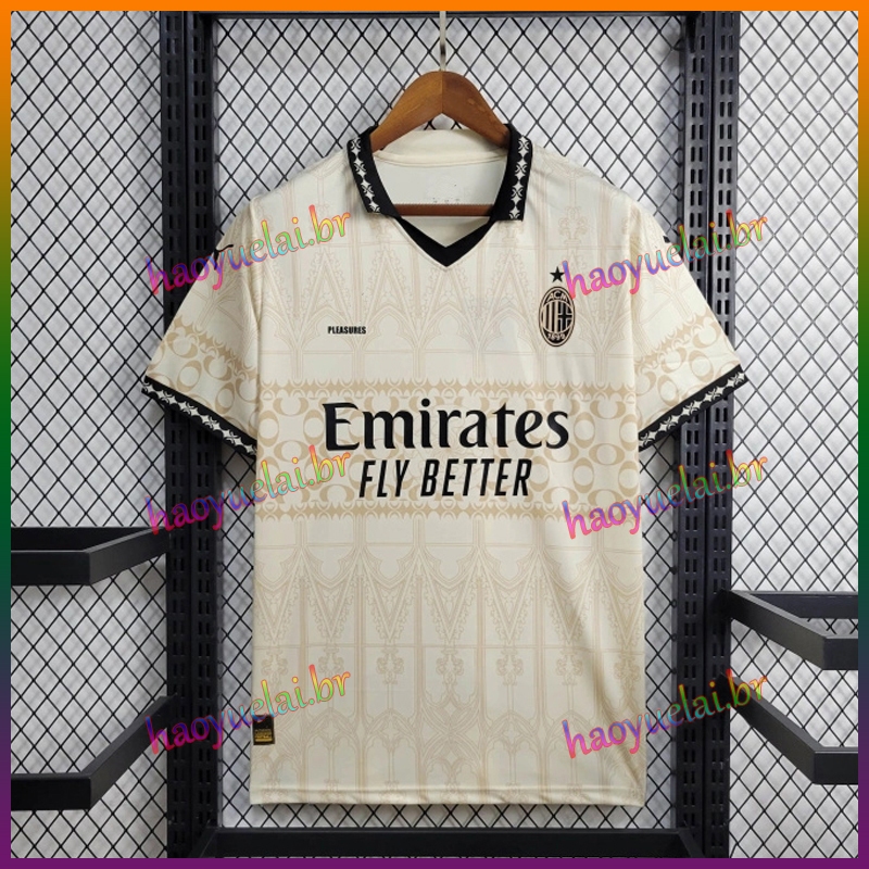 Camisa De Time Masculino 23/24 Futebol Bege AML
