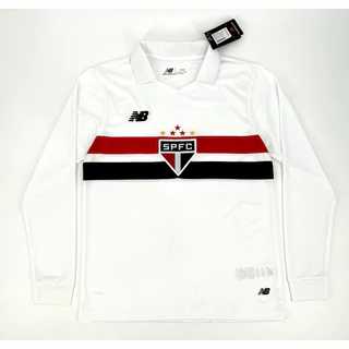 São Paulo 2024/25 Home Long Sleeves jersey Camisa De Futebol Masculino Esportiva Thai Versão 1 : 1