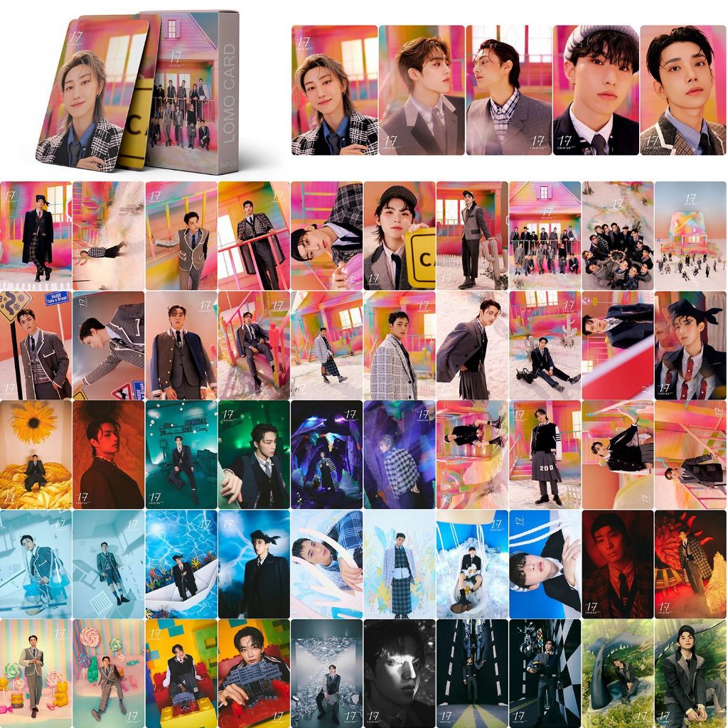 LINXX 55 Pcs Dezessete SPILL THE FEELS Álbum Lomo Cartão