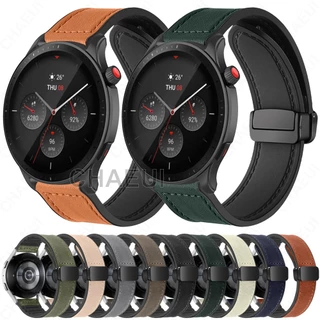 Faixa De Silicone De Substituição De Correia De Couro Para Huami Amazfit GTR 4 3 Pro 2 / Balance / Cheetah Pro / GTR Mini / GTR 47mm 42mm