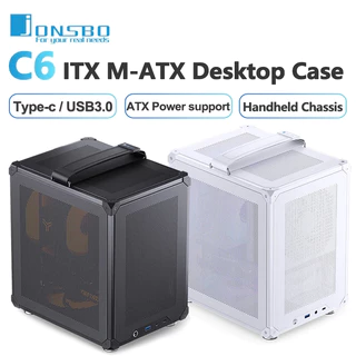 JONSBO C6 ITX/MATX Home/Office Mini Desktop PC Case Tipo C interface Suporte Refrigerador De CPU ≤ 75mm 202mm (W) * 266mm (D 295.2mm (H)