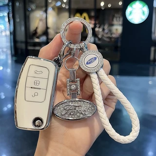 tpu Key case Para O ford fiesta focus Ecosport kuga escape Falcão b-max c eco sport fashion Chaveiro keychain
